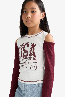 Resim Defacto Kız Çocuk  Sweat F7582A8/ER105