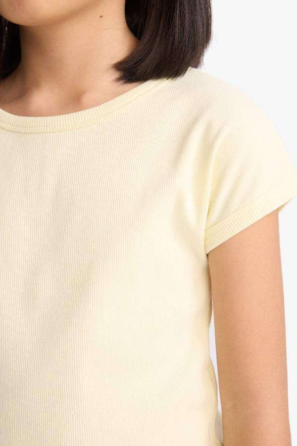 Resim Defacto Kız Çocuk Kısa Kol T-shirt B3053A8ER134