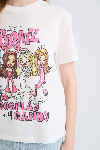 Resim Defacto Kadın Kısa Kol T-shirt D9112AXWT32
