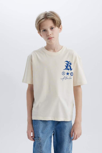 Resim Defacto Erkek Çocuk Kısa Kol T-shirt B6165A8/ER83