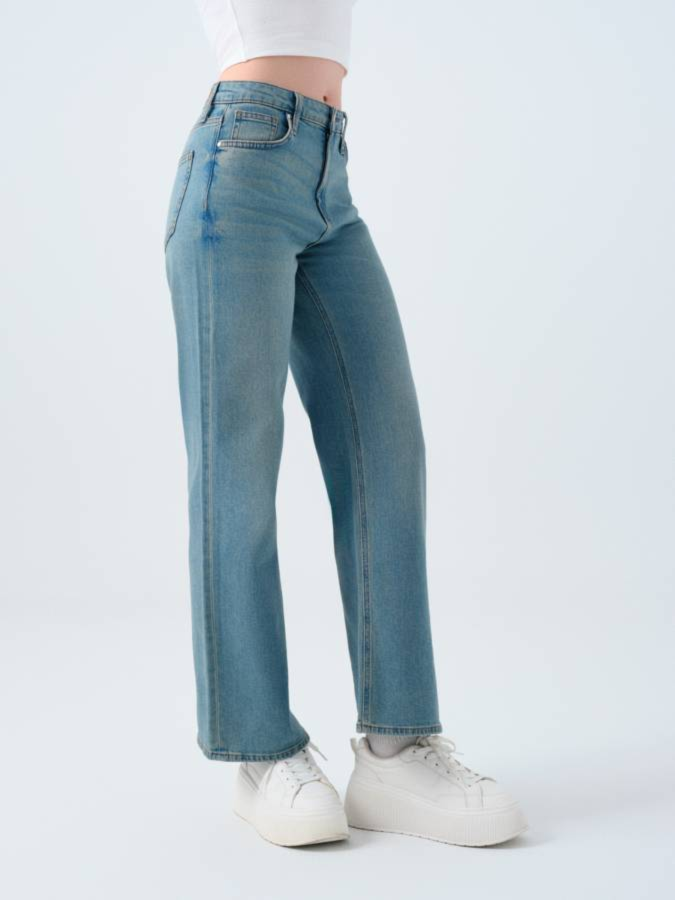 Resim Loft Bella Regular Fit Kadın Jean Pantolon Lf2039973