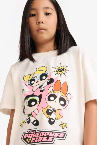Resim Defacto Kız Çocuk Kısa Kol T-shirt E6512A8ER99