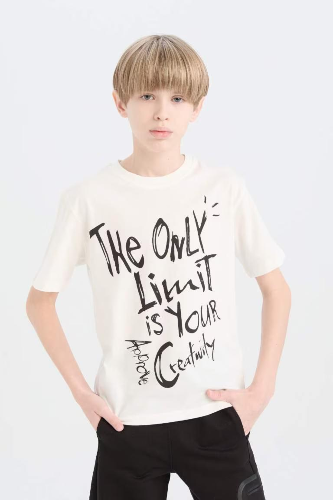 Resim Defacto Erkek Çocuk Kısa Kol T-shirt E0963A8WT32