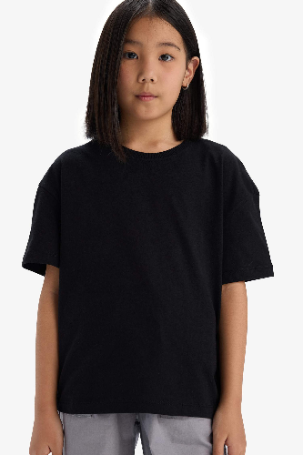 Resim Defacto Kız Çocuk Kısa Kol T-shirt D9099A8BK81
