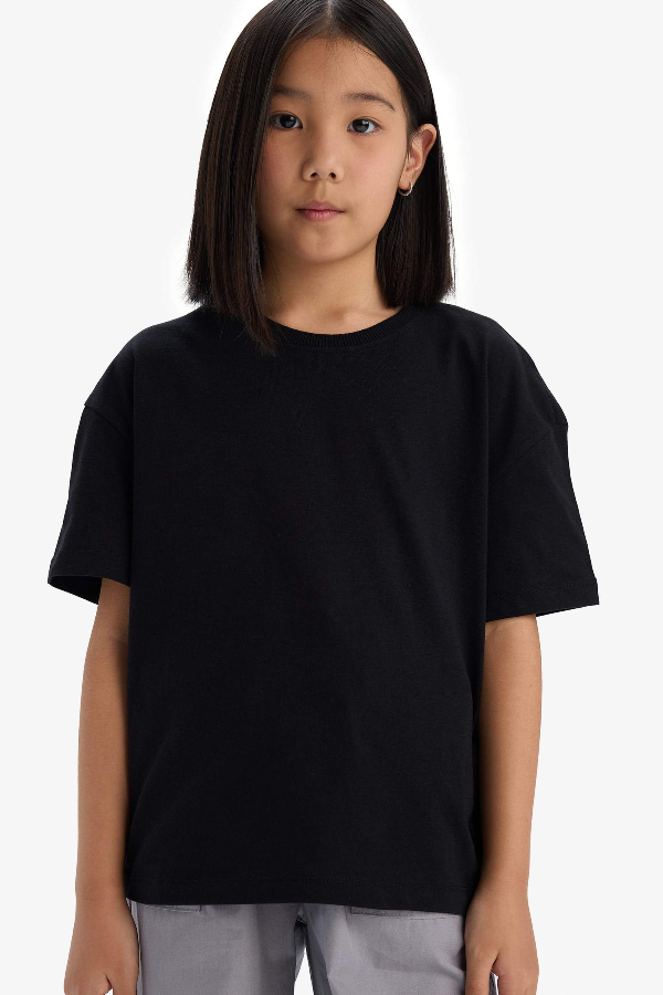 Resim Defacto Kız Çocuk Kısa Kol T-shirt D9099A8BK81