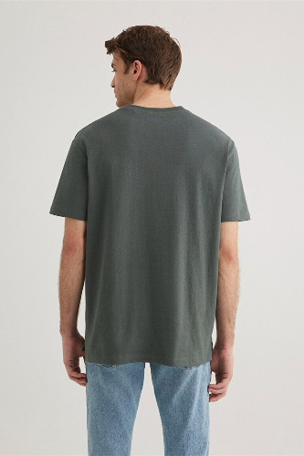 Resim Mavi Cepli Erkek T-Shirt M066248-71598