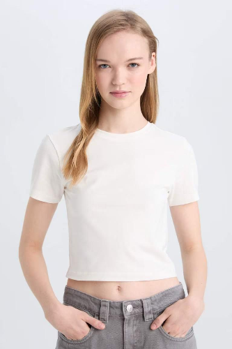 Resim Defacto Kadın T-shirt Z8790AZ/WT32