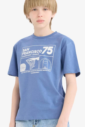 Resim Defacto Erkek Çocuk Kısa Kol T-shirt E0185A8RD188