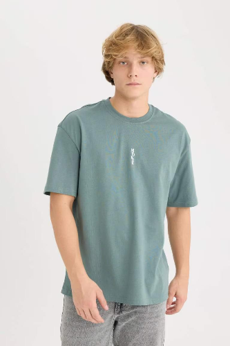 Resim Defacto Erkek  T-shirt D9845AXGN463