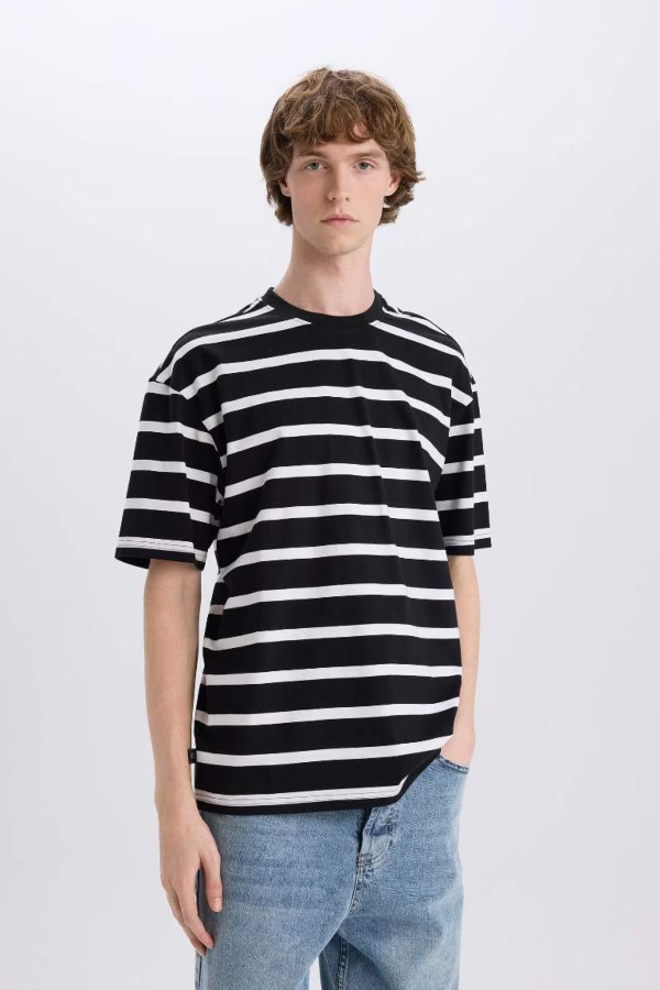 Resim Defacto Erkek  T-shirt E1160AXBK81