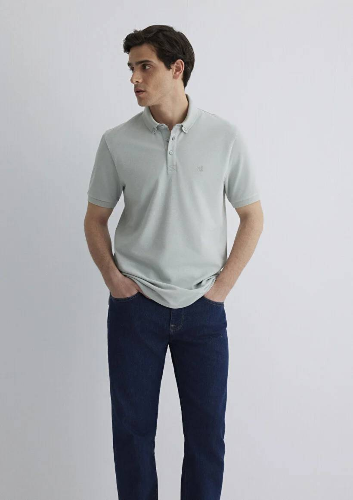 Resim Mavi Slim Erkek  T-shirt M063247-70148