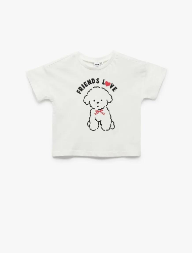 Resim Koton Kız Bebek T-shirt 5SMG10144AK