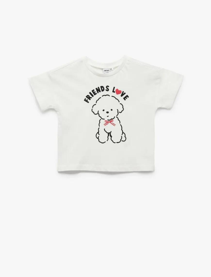 Resim Koton Kız Bebek T-shirt 5SMG10144AK