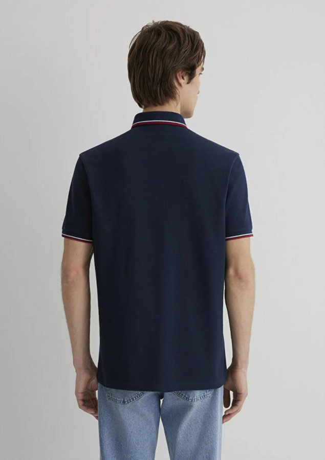 Resim Mavi Polo Erkek T-Shirt M0611938-82318
