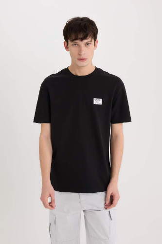Resim Defacto Erkek  T-shirt D5516AX/BK81