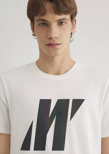 Resim Mavi Slim Erkek  T-shirt M066255-30701