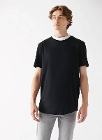 Resim Mavi Basıc Erkek T-Shirt M067082-900