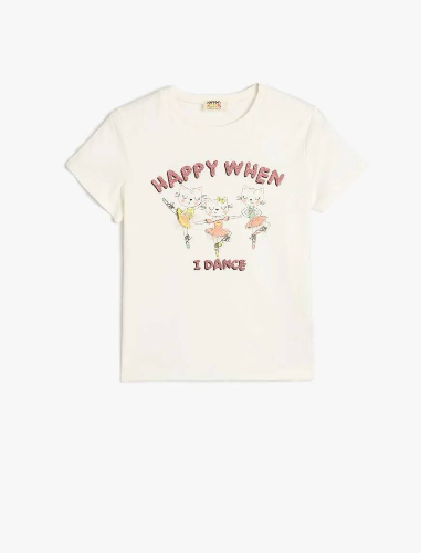 Resim Koton Kız Çocuk T-shirt 5SKG10023AK
