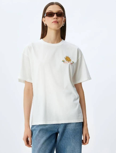 Resim Koton Kadın T-shirt 5SAL10181IK
