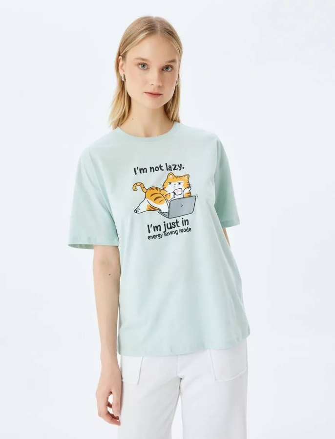 Resim Koton Kadın T-shirt 5SAL10107IK