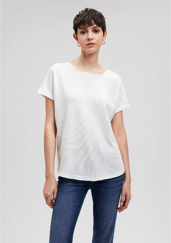 Resim Mavi Kısa Kol Kadın T-Shirt M167311-81964