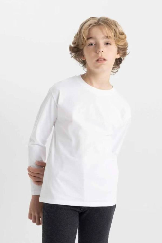 Resim Defacto Erkek Çocuk Uzun Kol T-shirt K1686A6/WT34