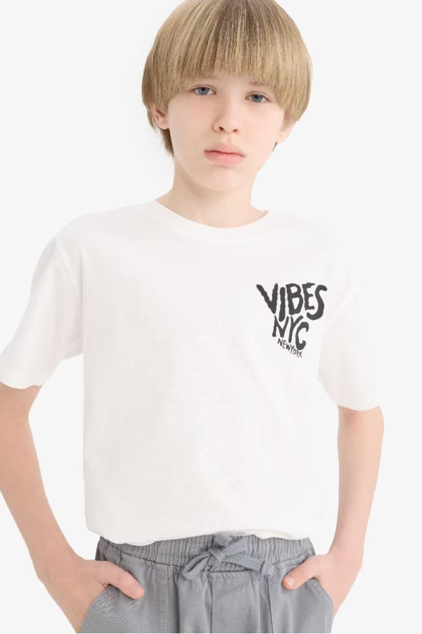 Resim Defacto Erkek Çocuk Kısa Kol T-shirt E6314A8WT32
