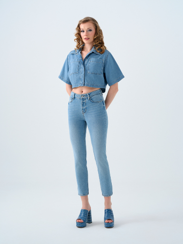 Resim Loft ELENA Kadın Slim Fit Jean Pantolon Lf2038755