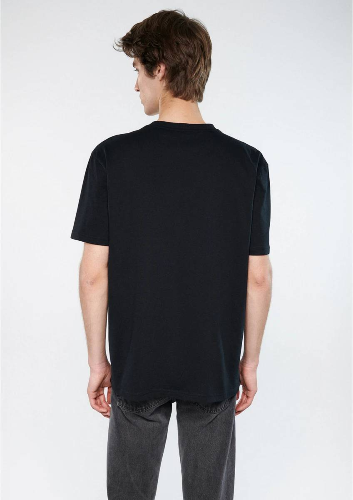 Resim Mavi Batman Reflektör Baskılı Erkek T-Shirt M066878-900