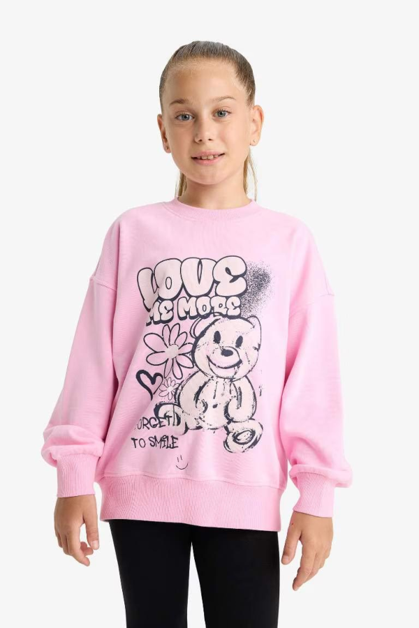 Resim Defacto Kız Çocuk  Sweat E6755A8/PN666