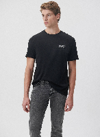 Resim Mavi Logo Erkek T-shirt M0611714-900