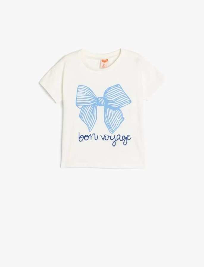 Resim Koton Kız Bebek Kısa Kol T-shirt 5SMG10054AK