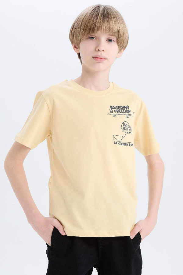 Resim Defacto Erkek Çocuk Kısa Kol T-shirt D9260A8YL252