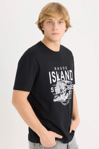 Resim Defacto Erkek  T-shirt D9353AXBK81