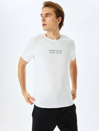 Resim Koton Erkek T-shirt 5SAM10019NK