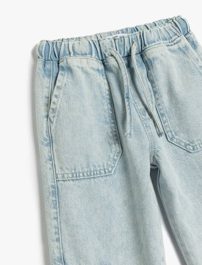 Resim Koton Kız Çocuk Jean Pantolon 5SKG40075AD