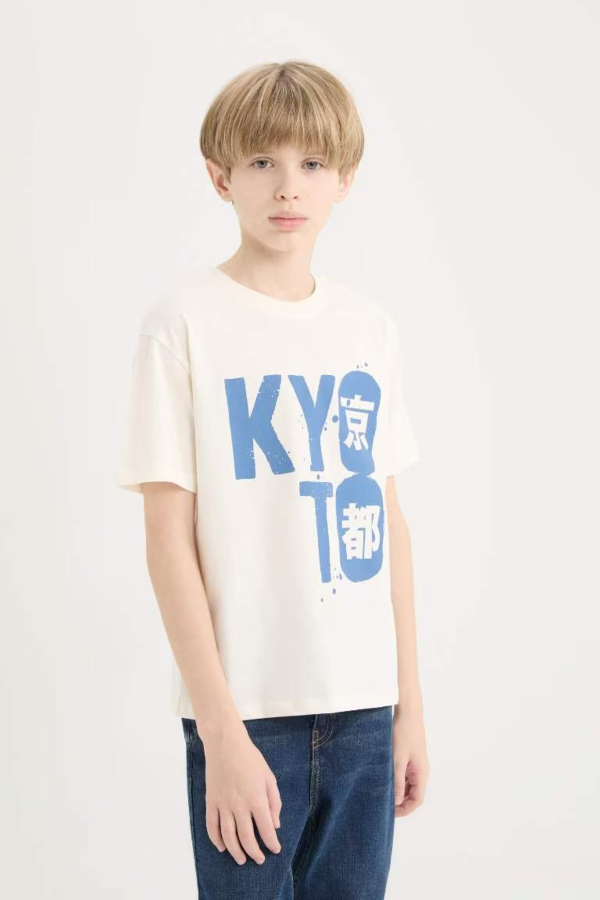 Resim Defacto Erkek Çocuk Kısa Kol T-shirt D9258A8ER100