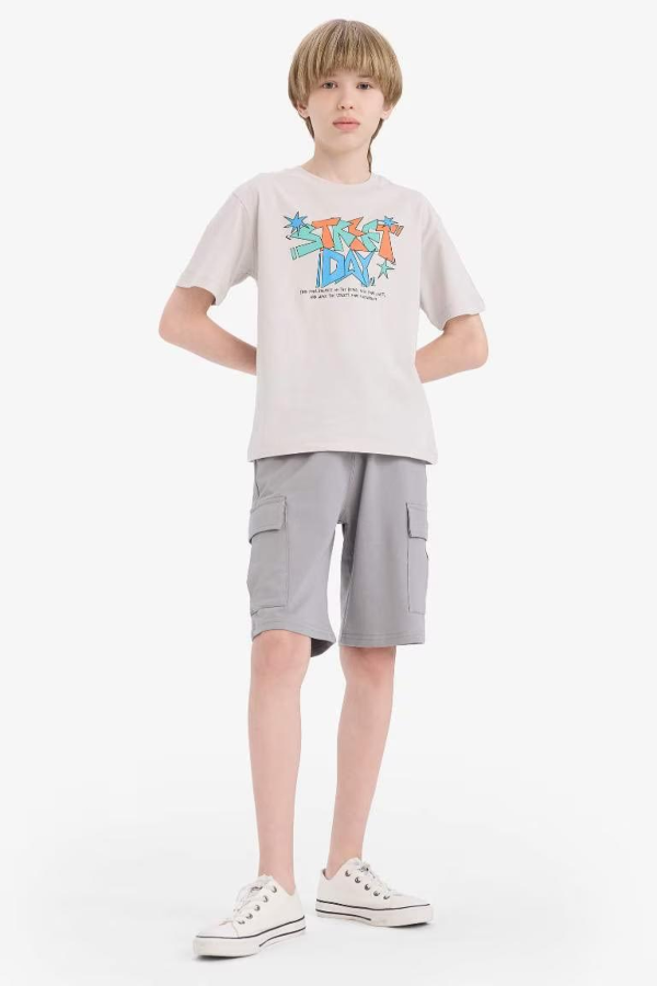 Resim Defacto Erkek Çocuk Kısa Kol T-shirt E6318A8GR470