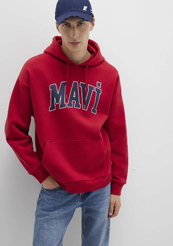Resim Mavi Baskılı Erkek Sweat M067149-70464