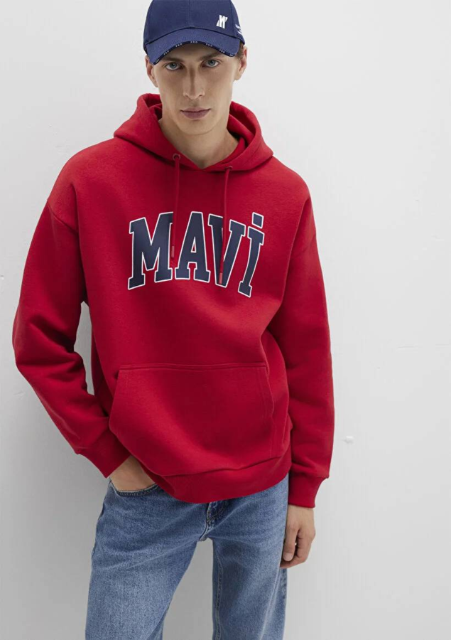 Resim Mavi Baskılı Erkek Sweat M067149-70464