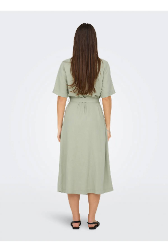 Resim Only Onlcaro SS Lınen Bl Belt Dress Cc Pnt Kadın Elbise 15338884