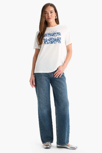 Resim Defacto Kadın T-shirt F4843AX/ER105