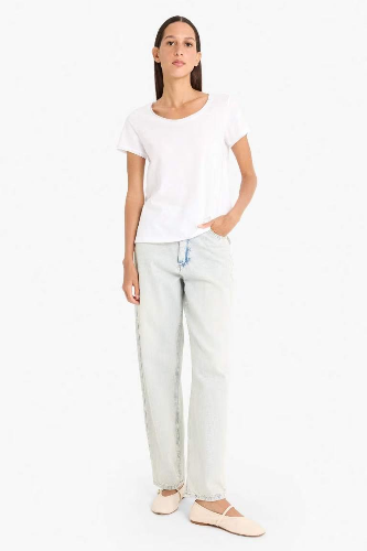 Resim Defacto Kadın T-shirt K1508AZ/WT83
