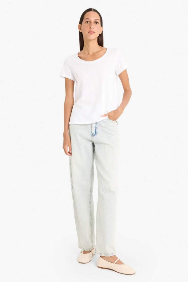 Resim Defacto Kadın T-shirt K1508AZ/WT83