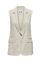 Resim Only Onlırıs-Sıesta S/L Lınen Bl Vest Tlr Kadın Yelek 15348125
