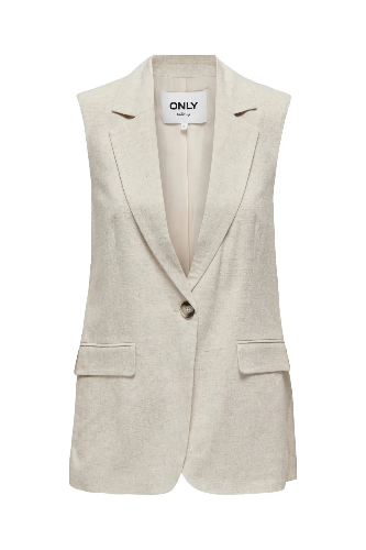 Resim Only Onlırıs-Sıesta SL Lınen Bl Vest Tlr Kadın Yelek 15348125