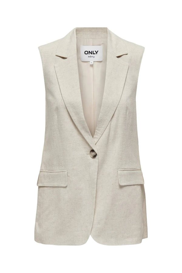 Resim Only Onlırıs-Sıesta SL Lınen Bl Vest Tlr Kadın Yelek 15348125