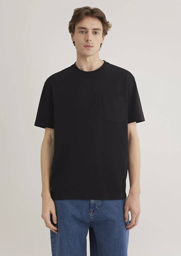 Resim Mavi Cepli Erkek T-Shirt M066248-900