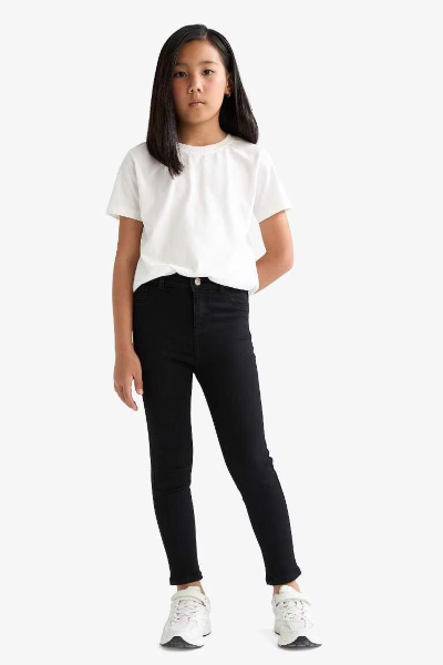Resim Defacto Kız Çocuk  Jean Pantolon E5875A8/BK27