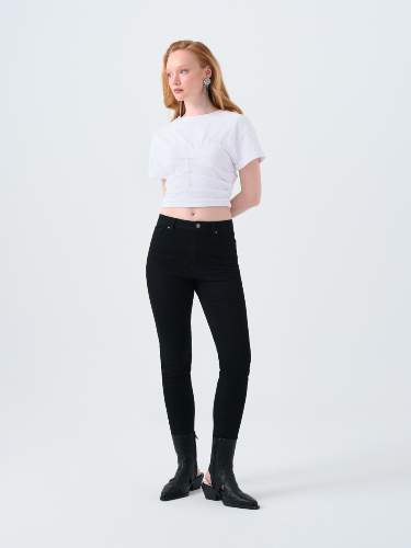 Resim Loft Kadın Slim Fit T-Shirt Lf2039479